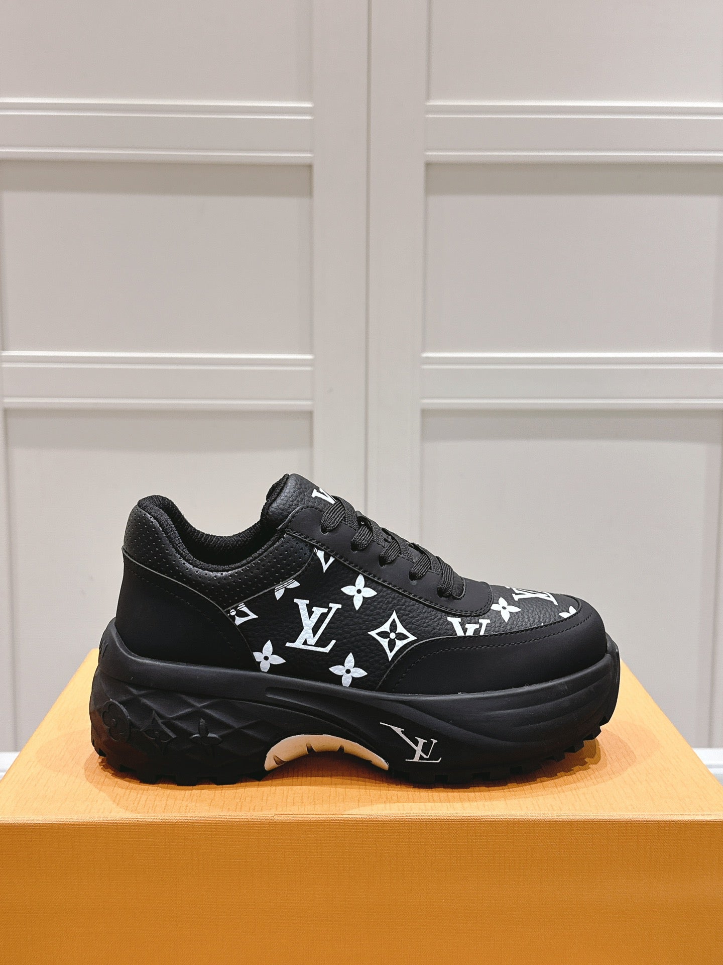 RUN AWAY SNEAKER IN BLACK MIX WHITE CALFSKIN、mysite、Cacoeks