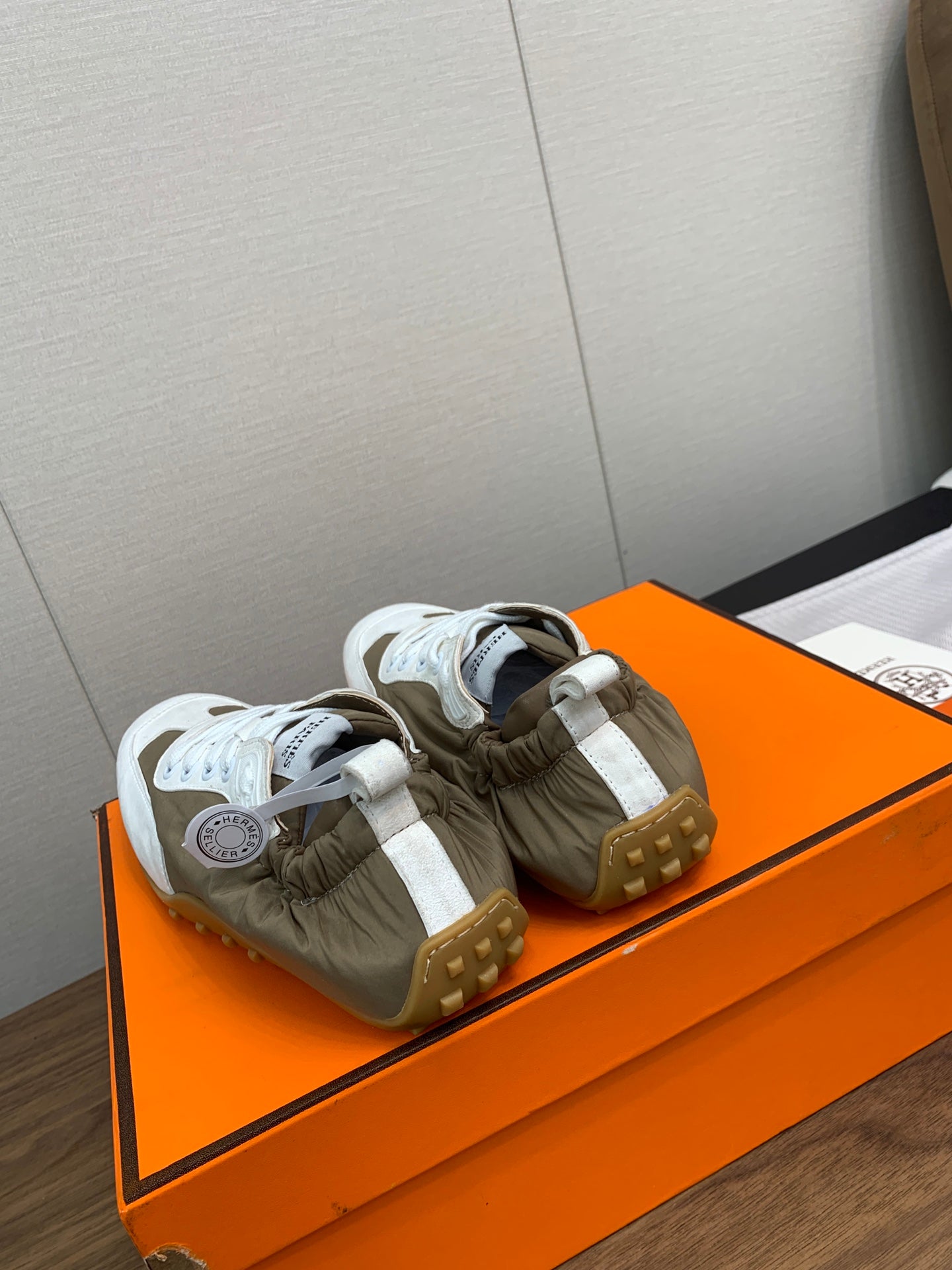 SKATEBOARD SHOES LIGHT GRAY MIX PEANUT CALFSKIN、mysite、Cacoeks