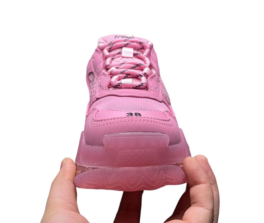 Balenciga Triple S Clear Sole Sneaker in Pink、mysite、Cacoeks
