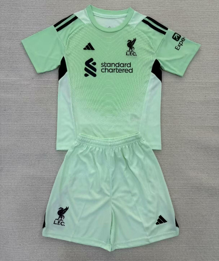 25/26 Liverpool Goalkeeper Football Shirt Kids Size Suit Children’s Liverpool shirts-mysite Custom Football Kit- Nextkits