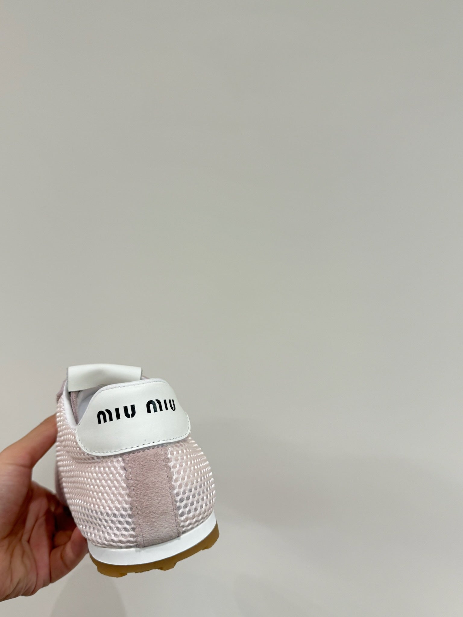 RETRO SNEAKERS IN PASTEL PINK MESH AND SUEDE、mysite、Cacoeks