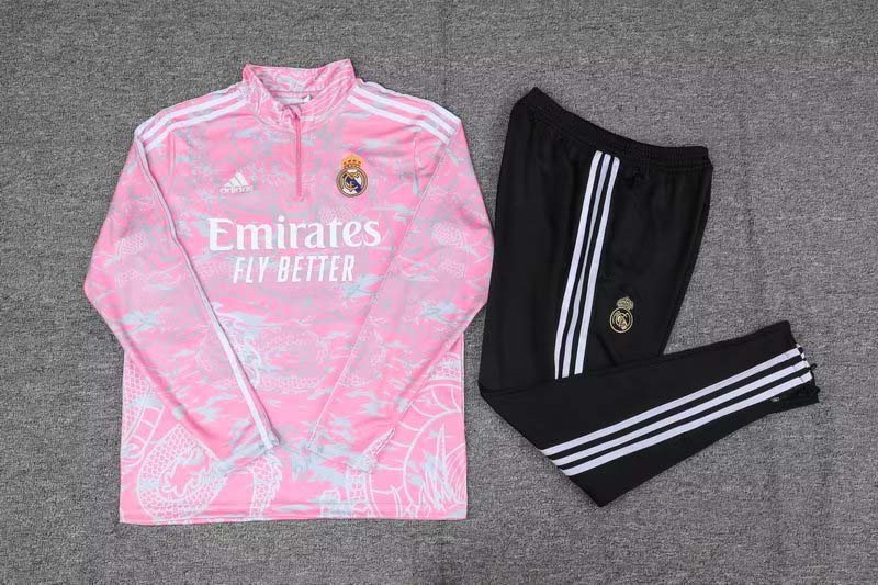 2023/2024 Real Madrid Special Edition Half-Pull Training Suit Pink Set:football jersey mysite: unitedjerseyfootball 邓江浪:football