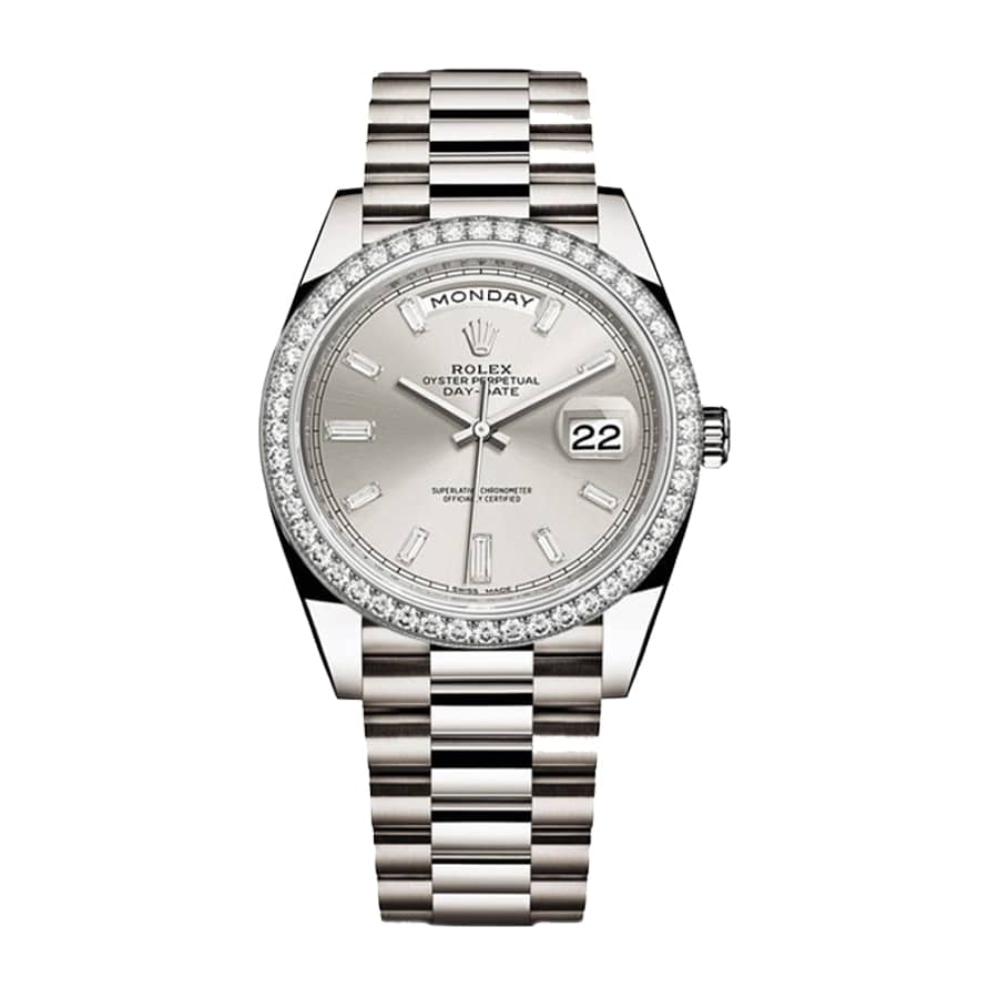 Rolex Day-Date 228349RBR Diamond Bezel Sundust Dial Replica-fasswatch