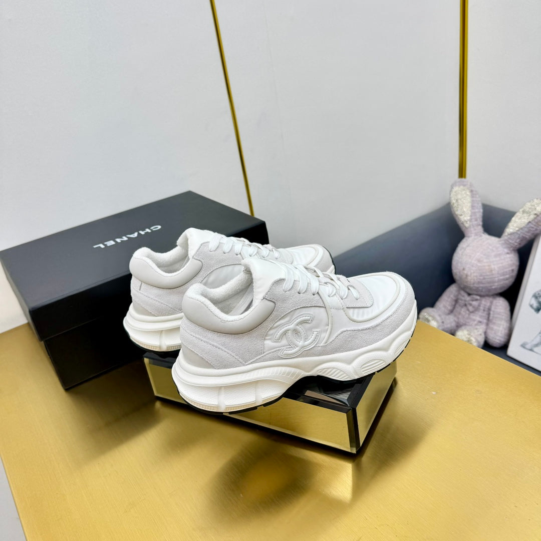 SNEAKER IN PALE GRAY SUEDE AND MESH、mysite、Cacoeks