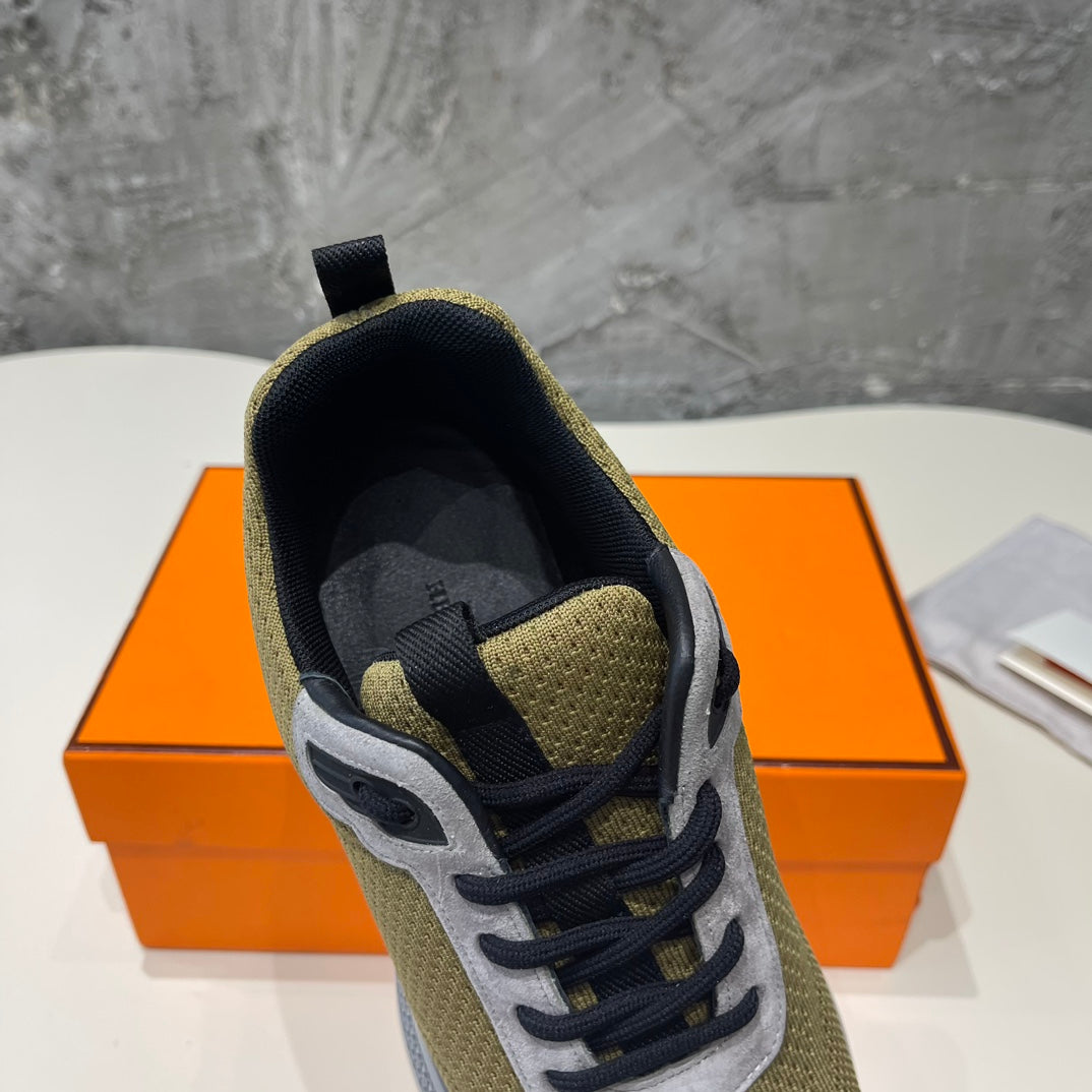 HEROS SNEAKERS OLIVE GOATSKIN、mysite、Cacoeks