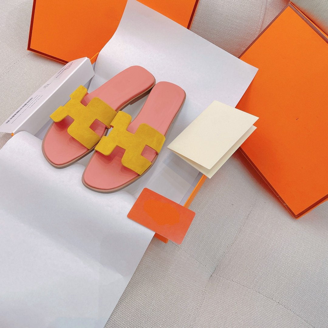 0ran Sandal Light Pink/Yellow Suede、mysite、Cacoeks