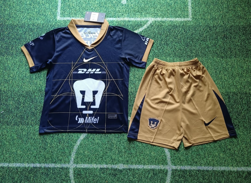 24/25 Pumas UNAM Away Football Shirt Kids Size Suit-mysite Custom Football Kit- Nextkits