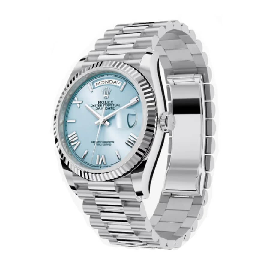 rolex day date blue grooved replica 1