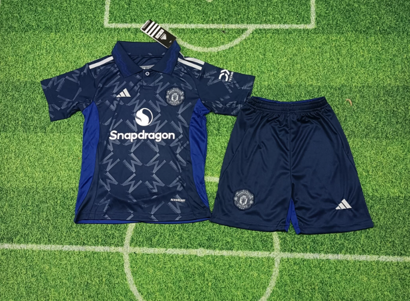 24/25 Manchester United Away Football Shirt Kids Size Suit-mysite Custom Football Kit- Nextkits