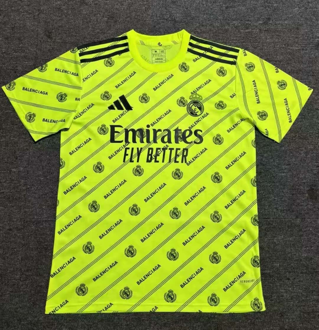 2025/2026 Real Madrid Special Edition Fluorescent Green Football Shirt1:1 Thai Quality:football jersey mysite: unitedjerseyfootball 邓江浪:football