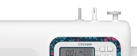 CP2160F machine showcasing bobbin on white background 