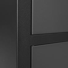 Torin 9 Piece Garage Cabinets Storage System: Workshop Cabinet Set Including Steel Cabinets Black