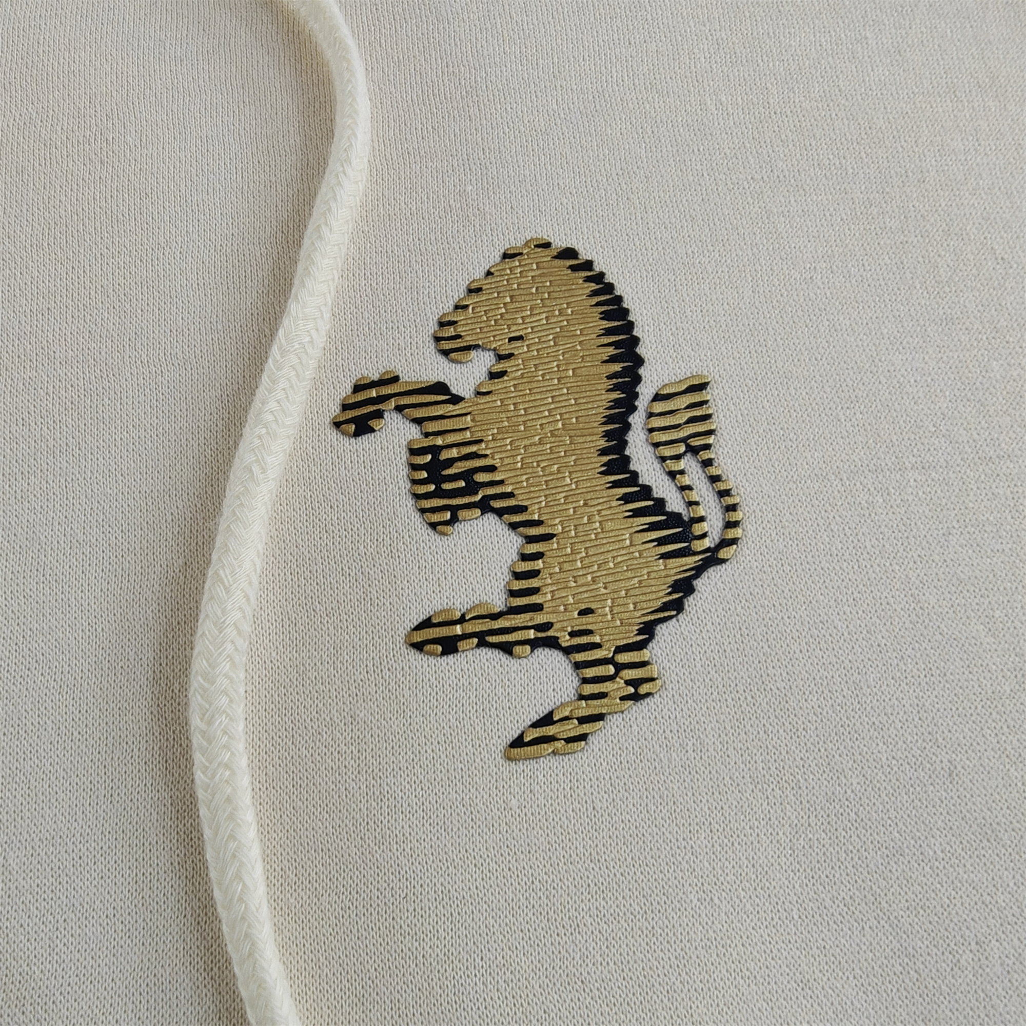 ManixJersey.com | Juventus 24-25 Vintage Style Hoodie - Light Yellow -Customize Name, Number and Patch | Worldwide Shipping