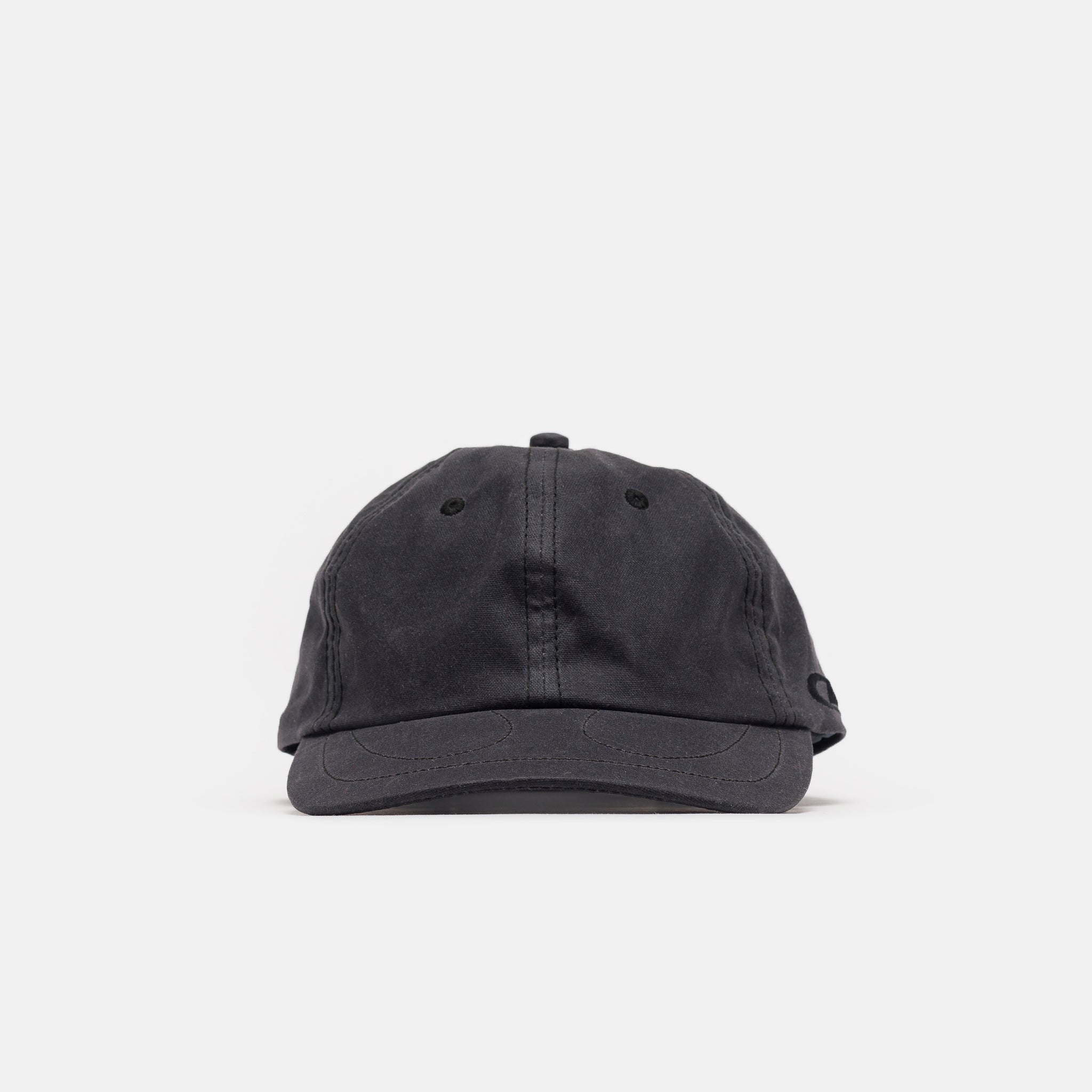 Horseshoe 6 Panel Wax Canvas Hat in Asphalt