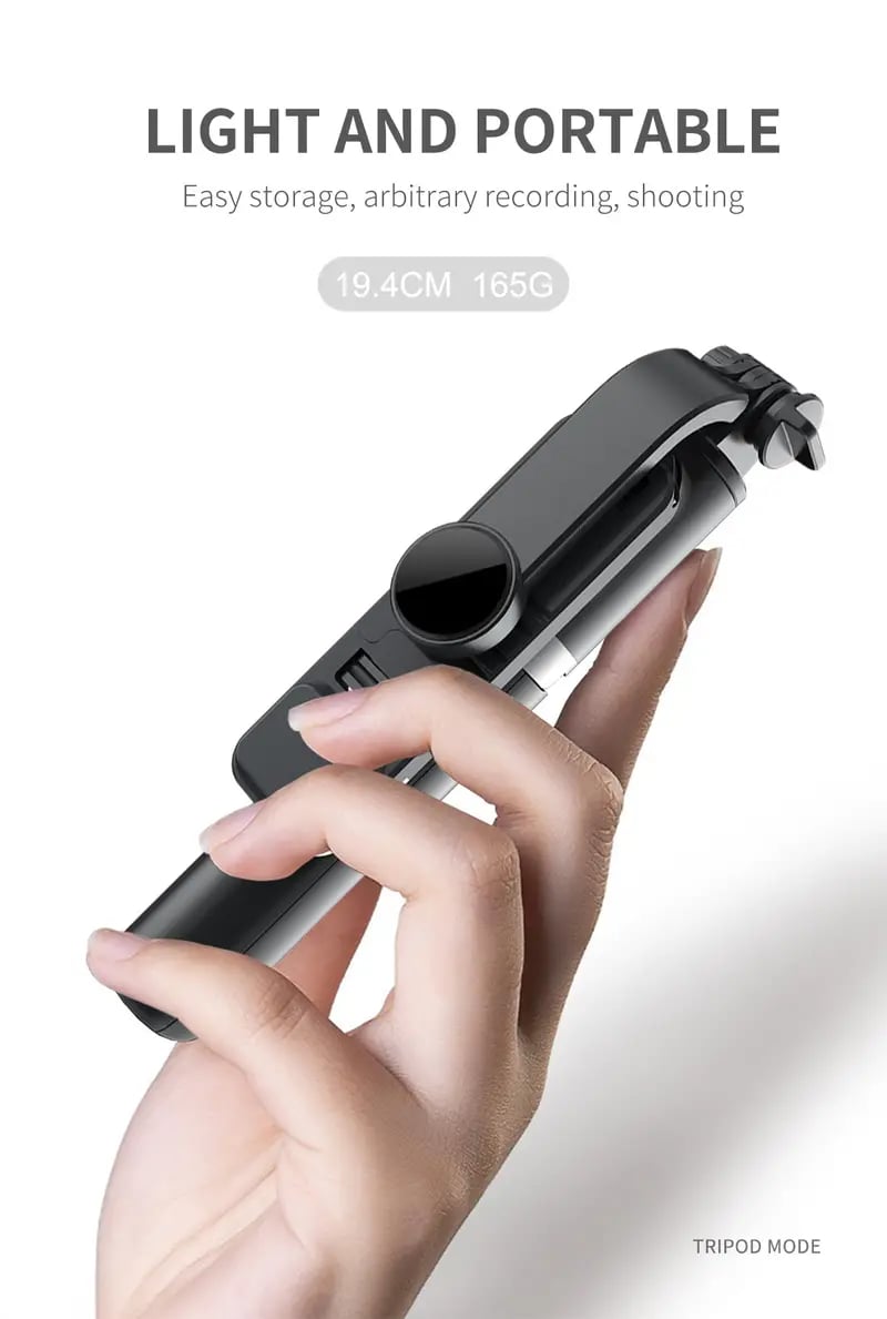 Portable 41 Inch Selfie Stick Phone Tripod With Wireless Remote Extendable Tripod Stand 360 Rotation Compatible With IPhone 13 12 11 Pro Xs Max Xr X 8 7 6 Plus Android Samsung Smartphone