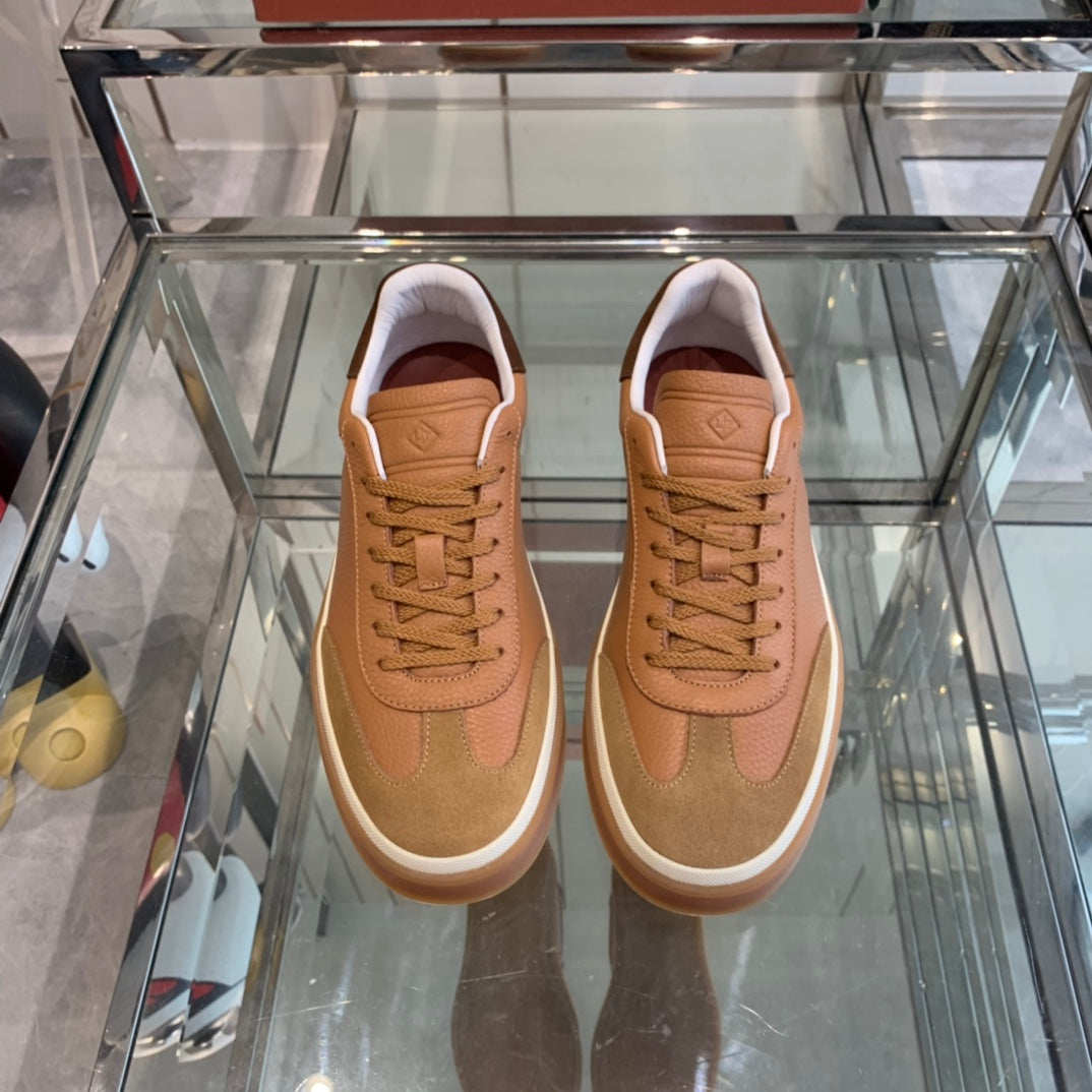 LP TENNIS WALK SNEAKERS TAWNY CALFSKIN、mysite、Cacoeks
