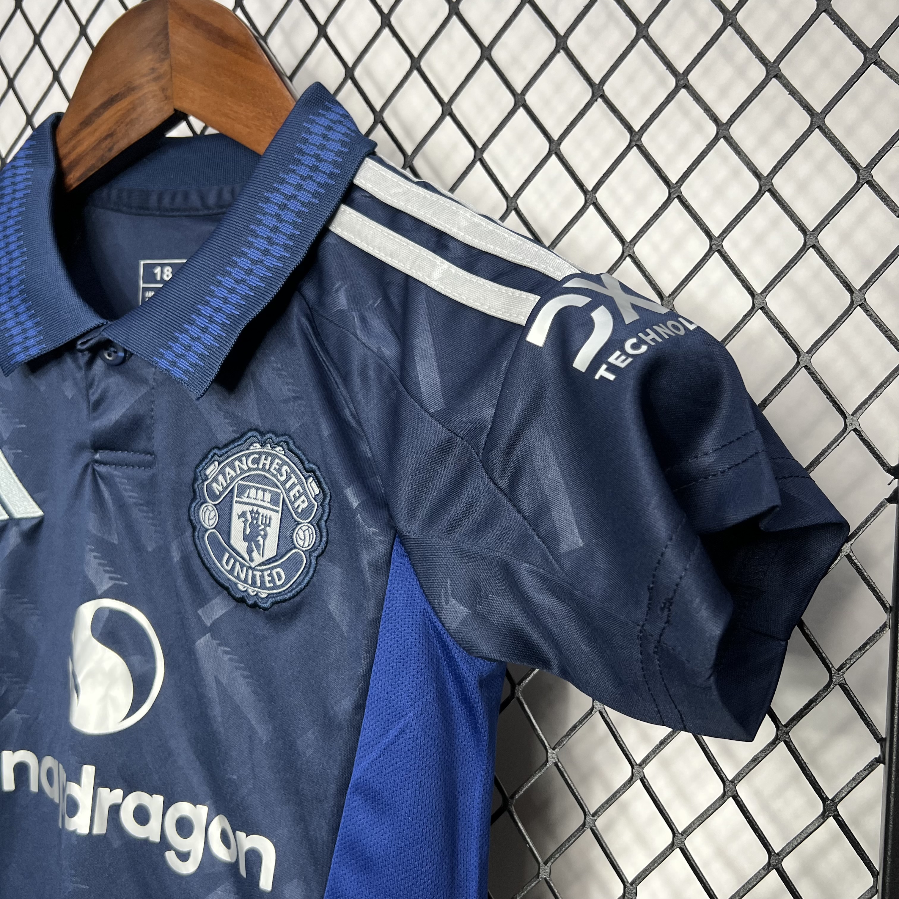 ManixJersey.com | Manchester United 24-25 Away Kids Kit -Customize Name, Number and Patch | Worldwide Shipping