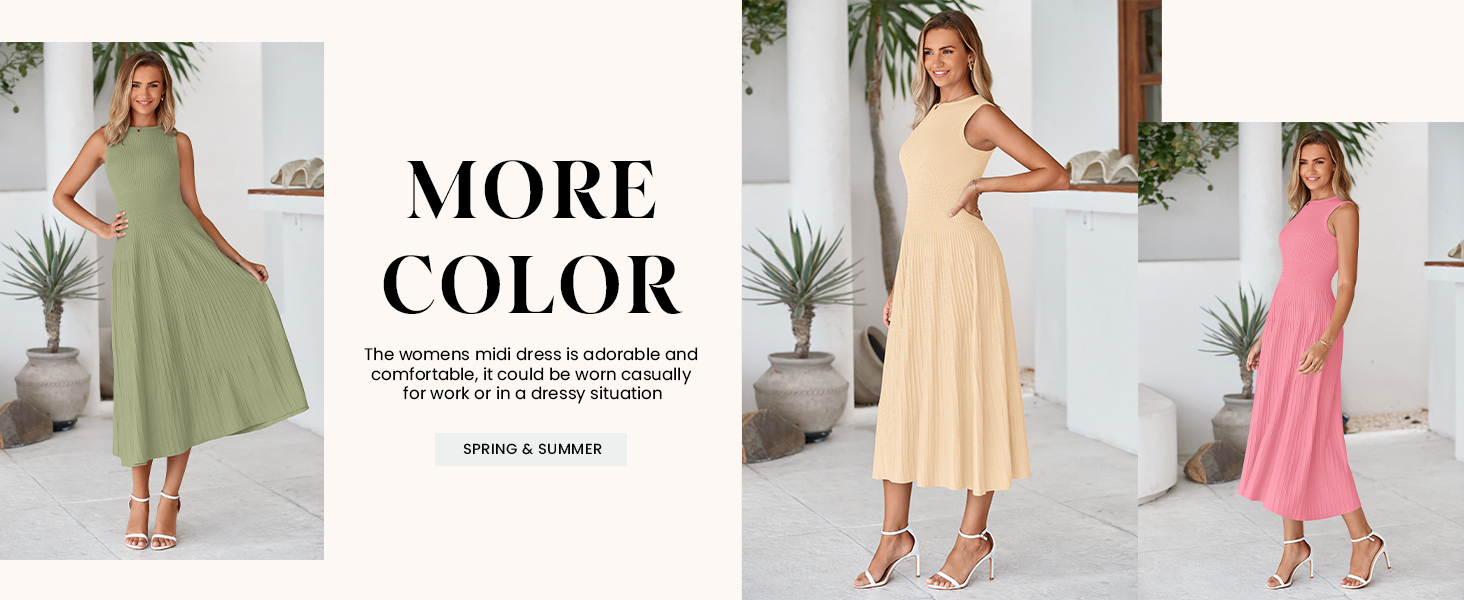 PRETTYGARDEN Women's Wedding Guest Dresses Soft Casual Going Out Dress