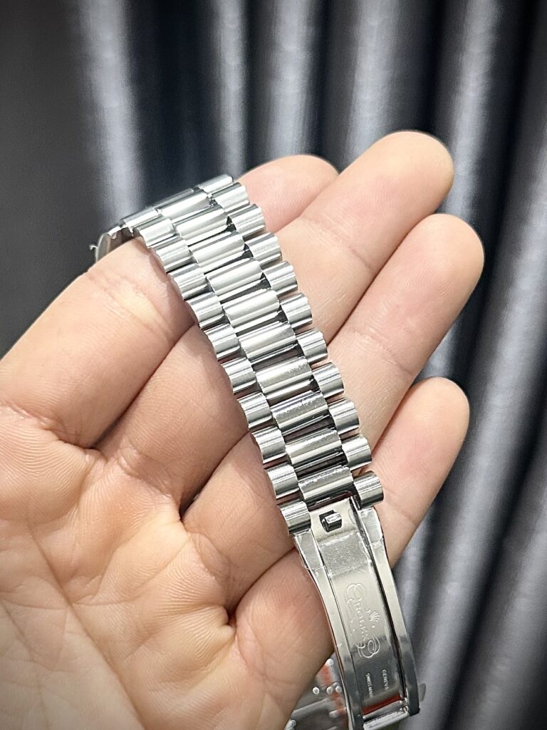Đồng Hồ Rolex Day-Date Mặt Xanh Băng Cọc Số Arabic Nhà Máy GM 40mm