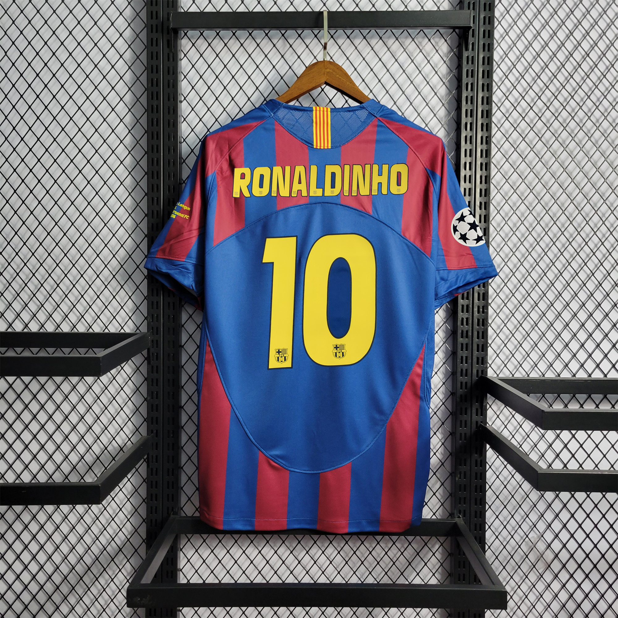 JerseysGala.com | Retro Barcelona 05-06 Home Stadium Jersey - UEFA Champions League Final -Customize Name, Number and Patch | Worldwide Shipping