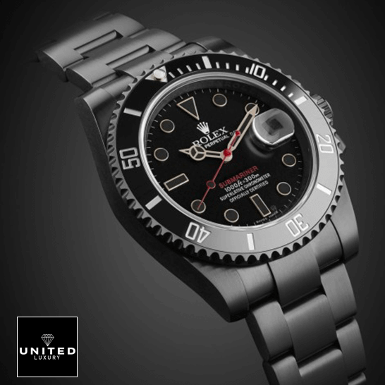 Blaken Submariner Replica 3 Rolex Submariner Blaken Single Red Replica oyster bracelet