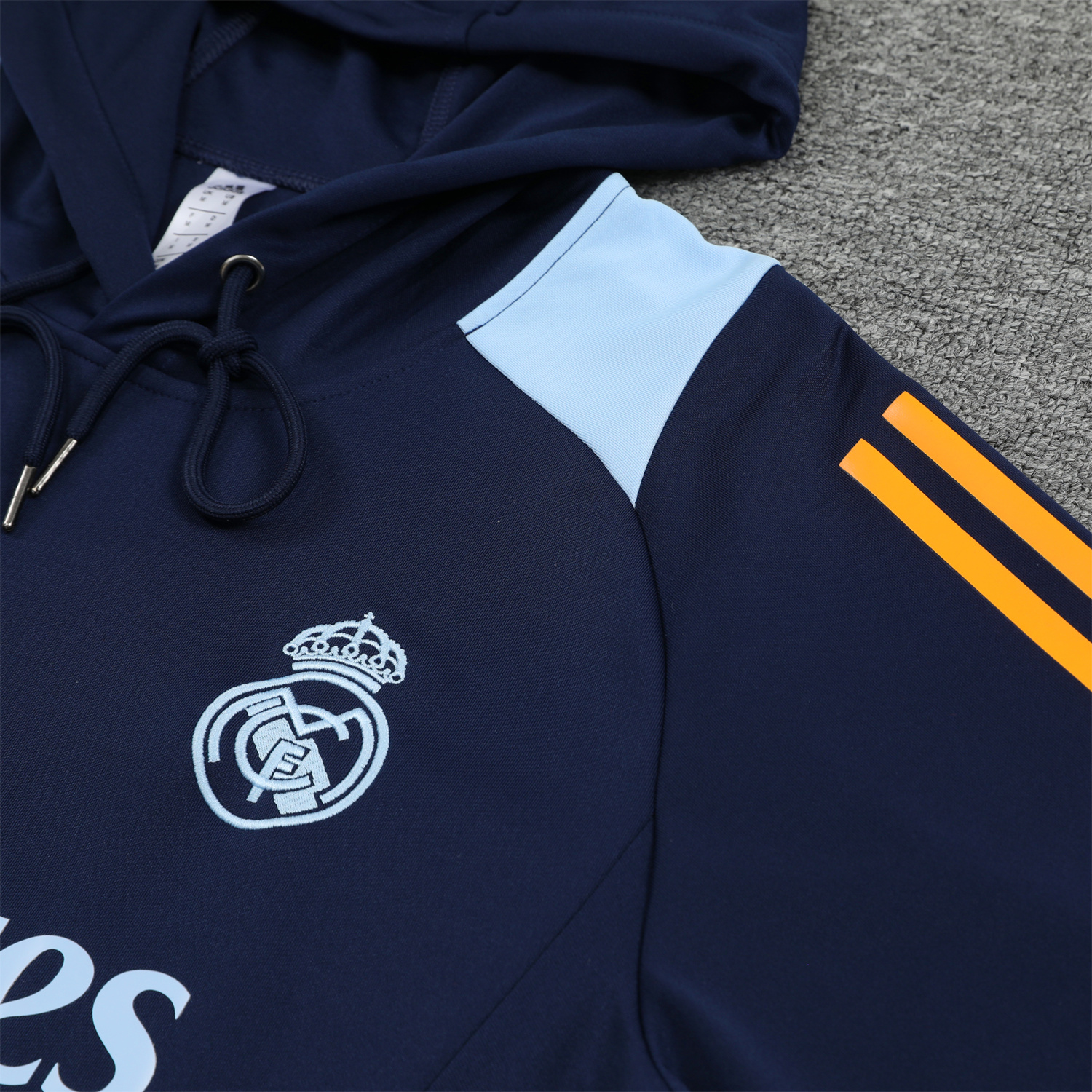 JerseysGala.com | Real Madrid 24-25 Training Hoodie Set - Royal Blue Hoodie and Pants -Customize Name, Number and Patch | Worldwide Shipping