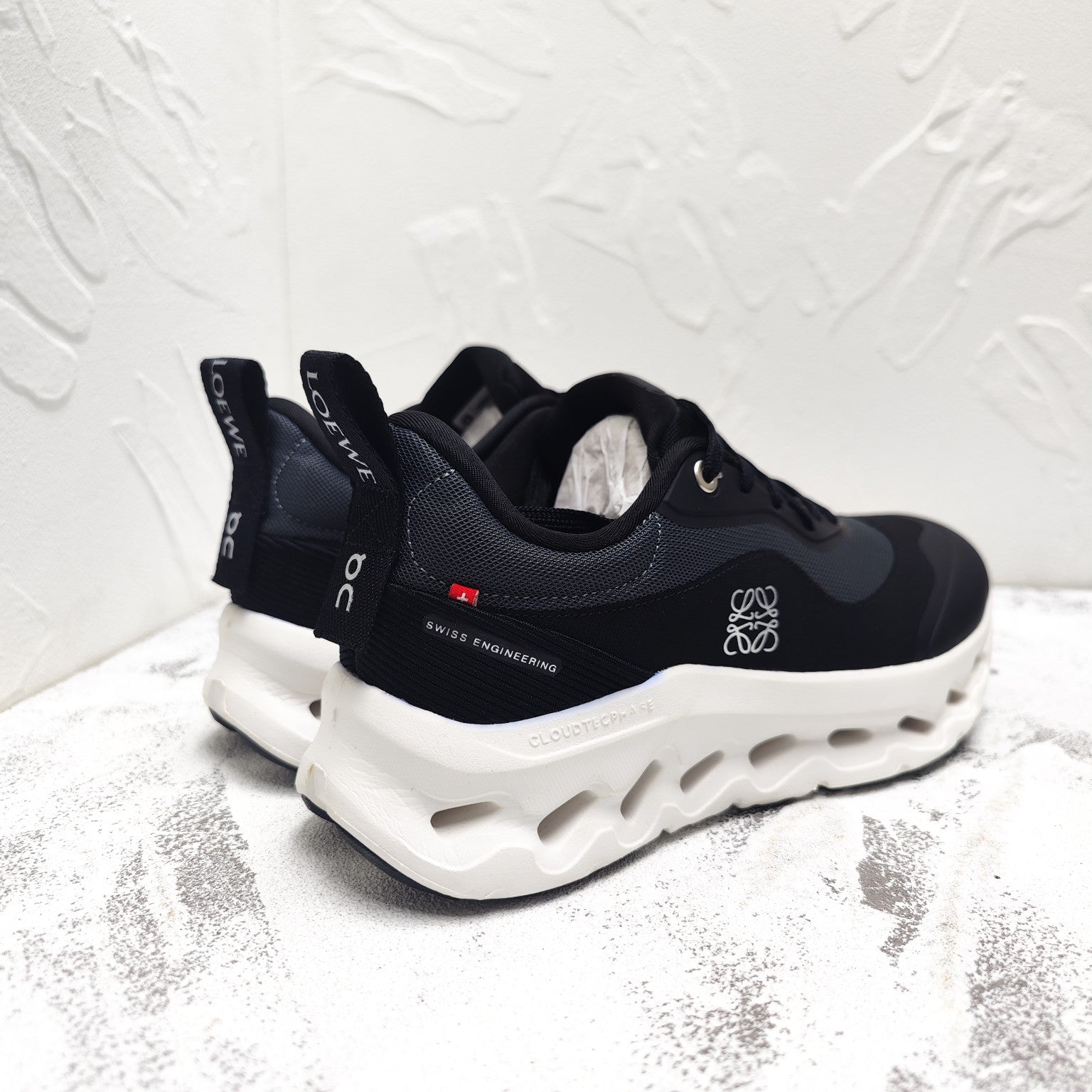 CLOUDTILT 2.0 SNEAKER IN BLACK CALFSKIN AND BREATHABLE MESH、mysite、Cacoeks