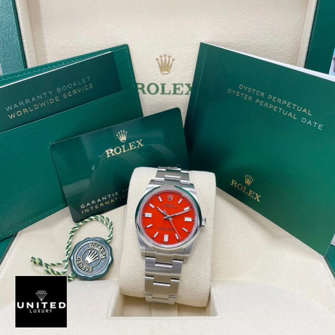 rolex-oyster-perpetual-red-dial-126000-replica