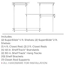 shelftrack, closet, maid, wire, shelving, hanging, storage, shelf, organization, adjustable