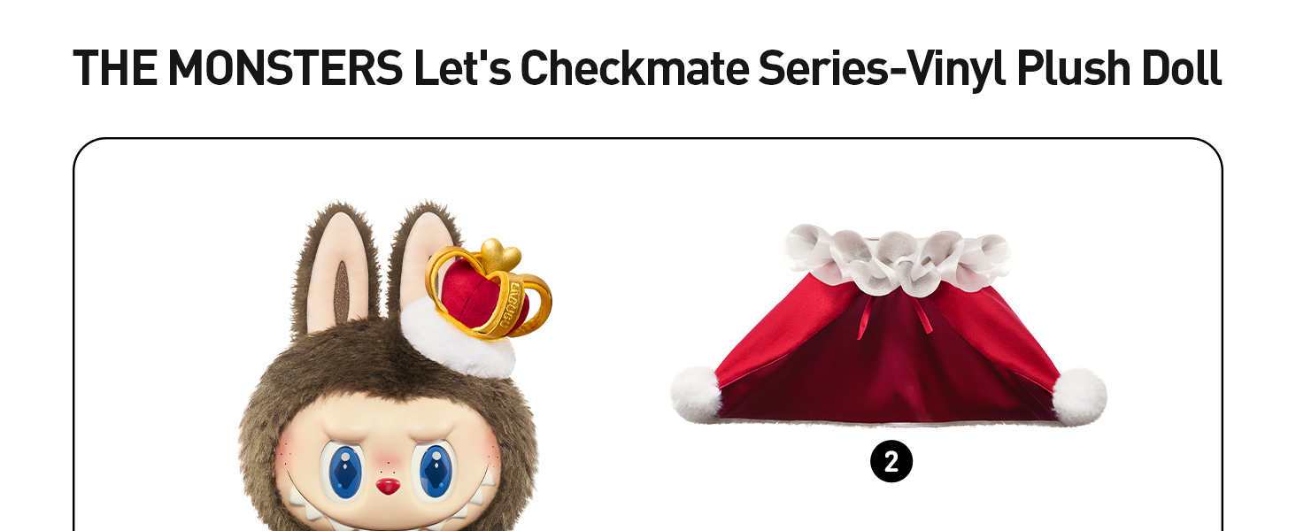 THE MONSTERS Let's Checkmate Series-Vinyl Plush Doll