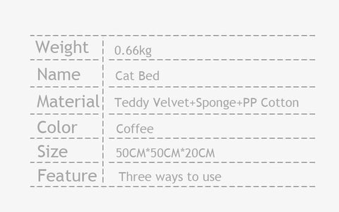 Sandwich Cookie Cat Bed Warmer Semi-Enclosed Cave