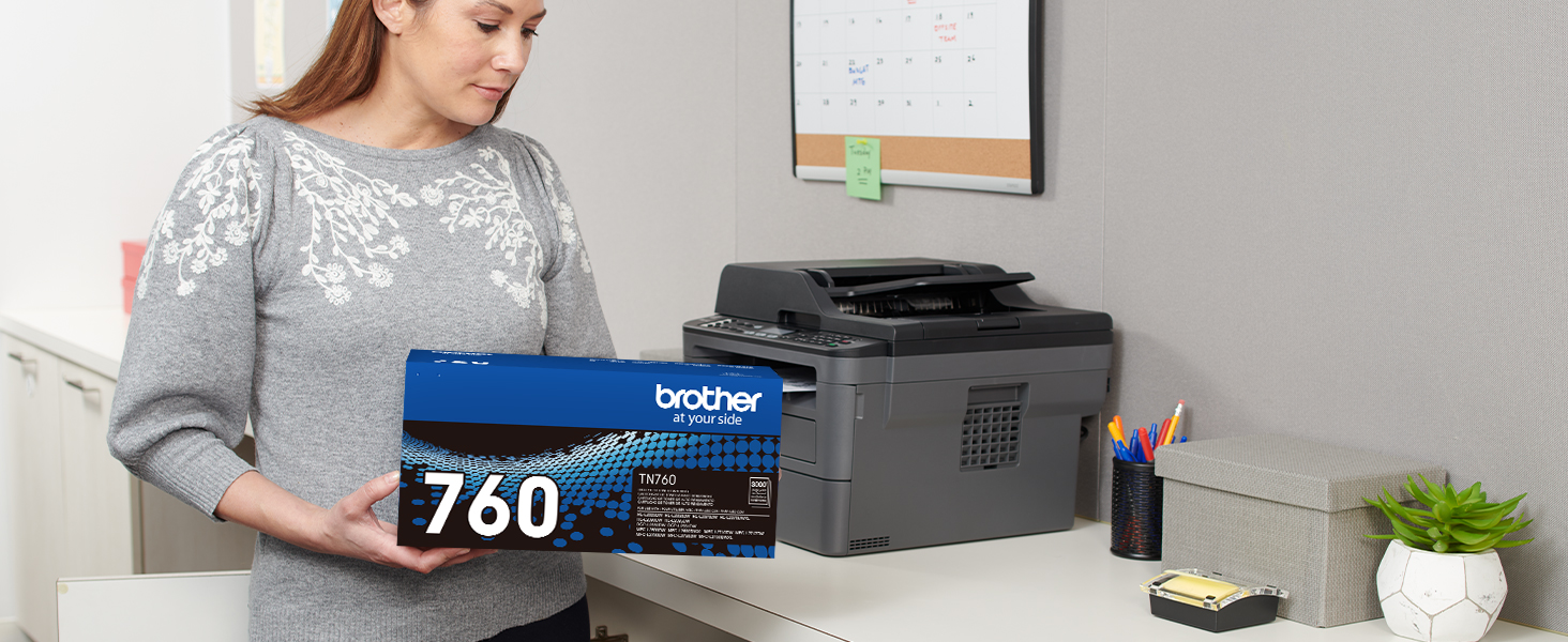 Woman Holding TN760 Box