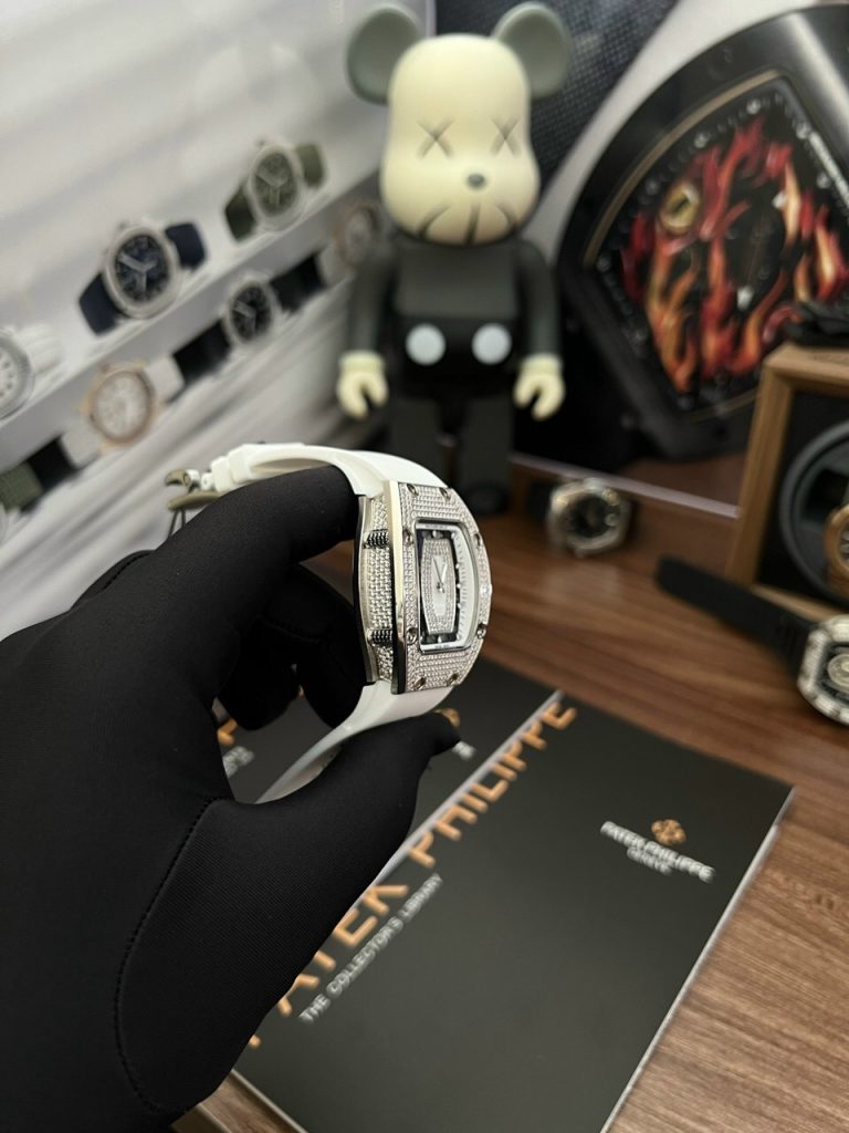 Đồng Hồ Richard Mille RM007 Rep 11 Nữ Màu Trắng Mặt Xà Cừ 36mm (1)
