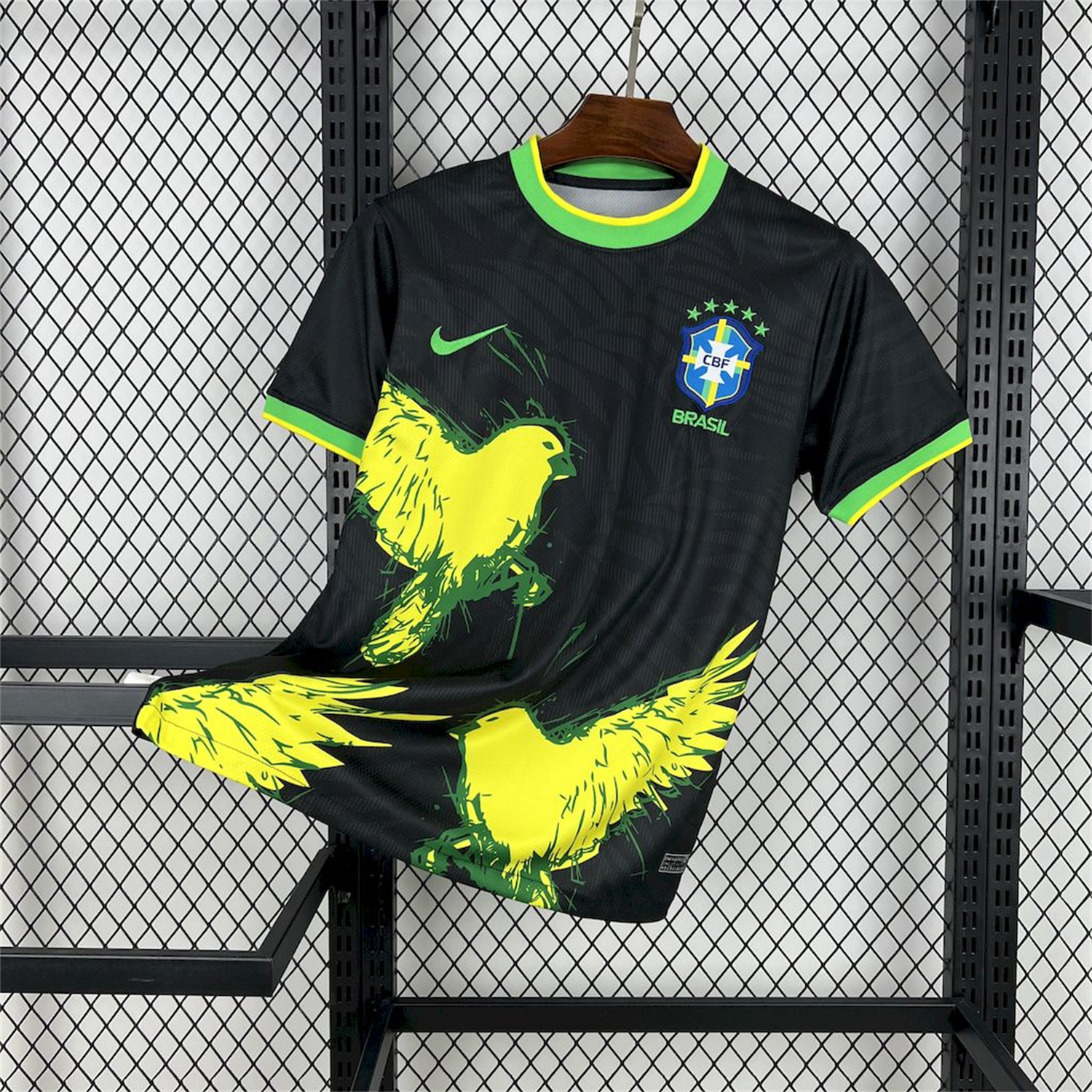 UltraTrikot-Brazil 25-26 Yellow Dove Black Jersey - Fans Version