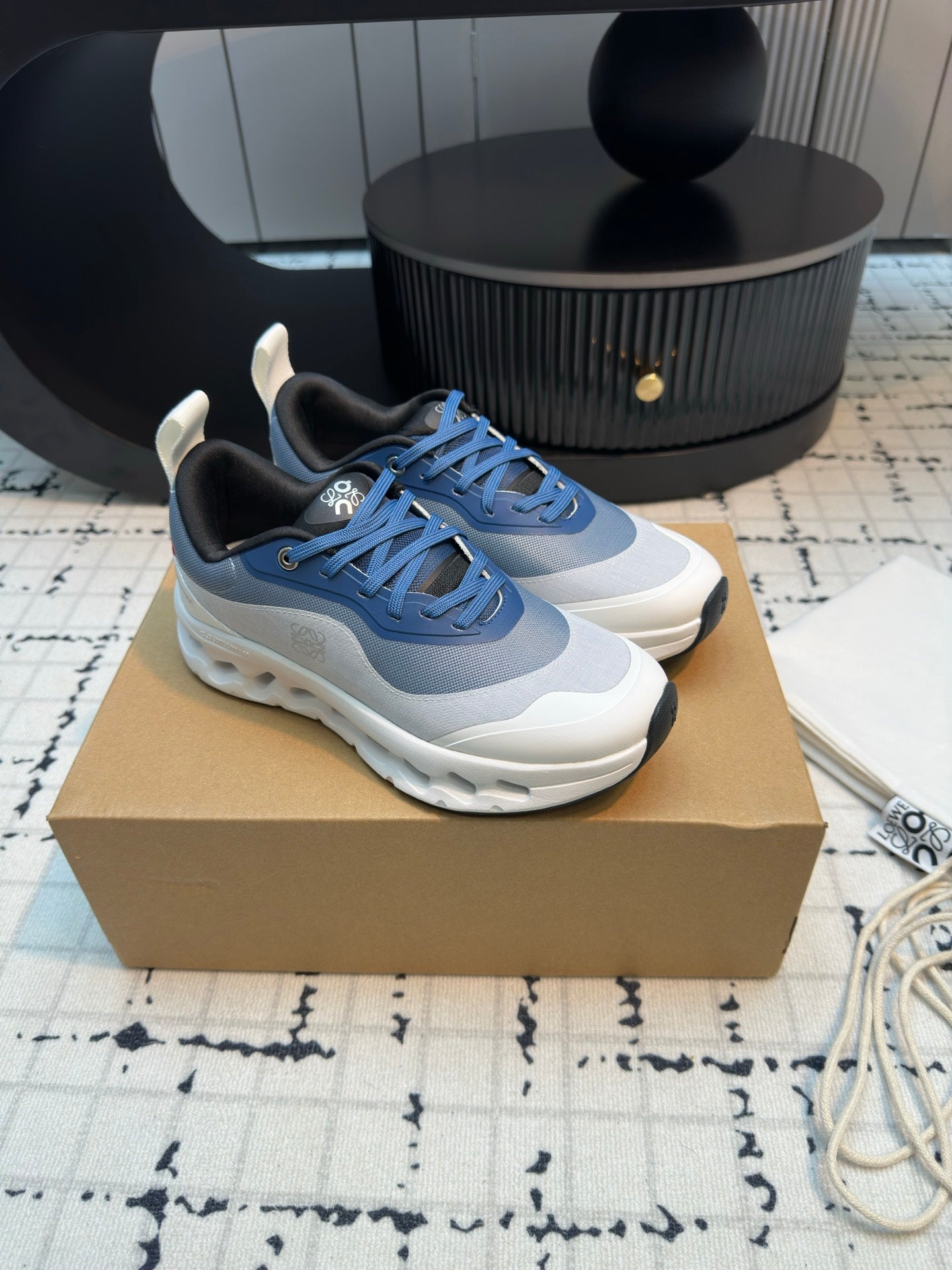 LW CLOUDTILT 2.0 SNEAKER WHITE AND BLUE POLYESTER、mysite、Cacoeks