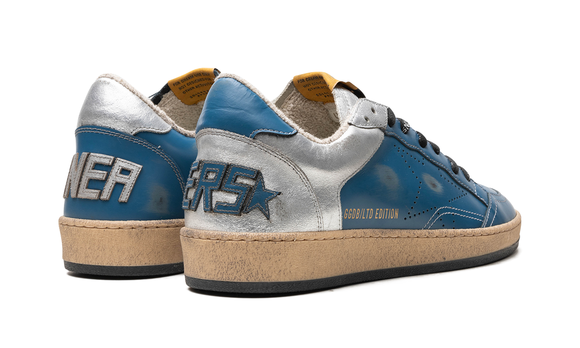 BALL STAR SHINY LEATHER AND LAMINATED UPPER SHINY LEATHER TOE TONGUE AND HEEL LAMINATED SPUR SKATE S "BLUE IVORY"、mysite、Cacoeks