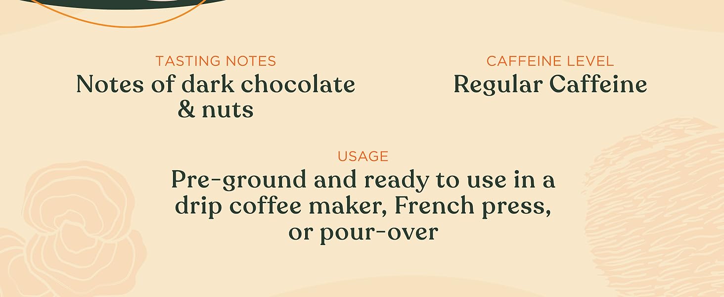 mushroom coffee ground lions mane main cofee coffe mushrom