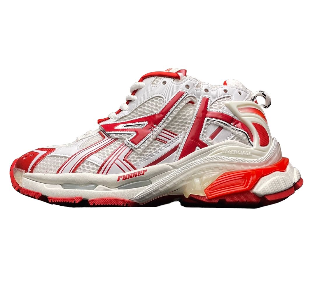Balenciaga Runner Trainer in White Red、mysite、Cacoeks