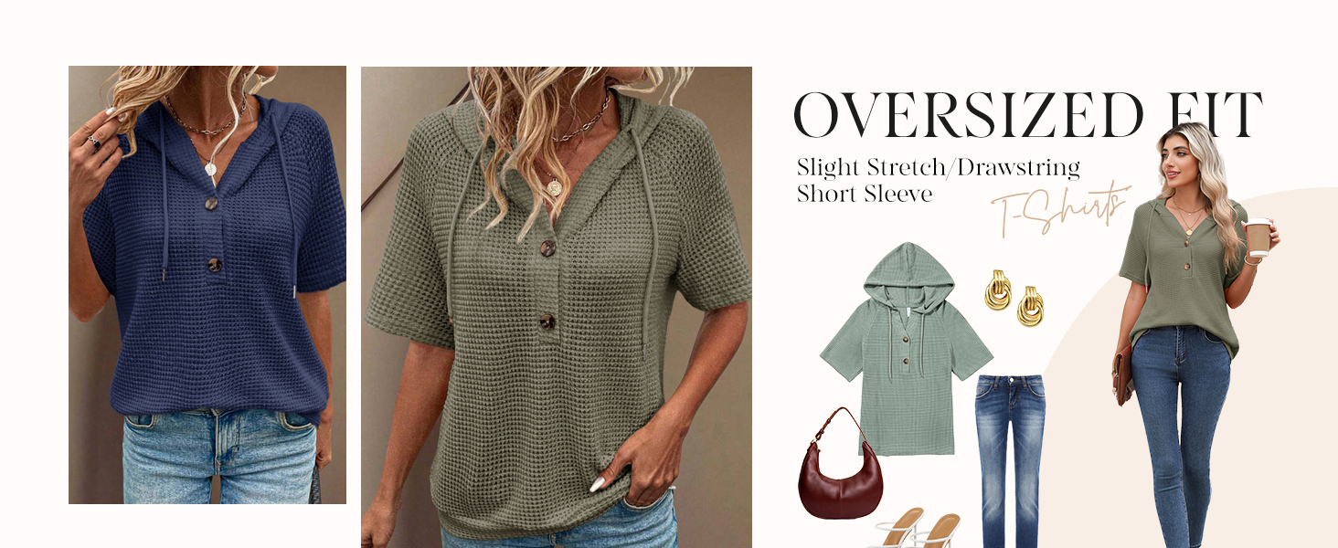 short sleeve hoodies for women