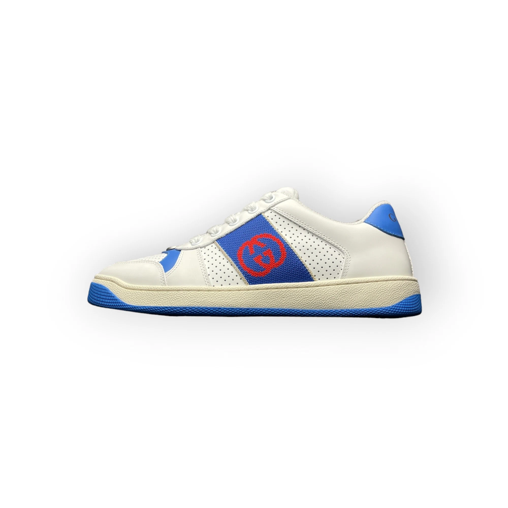 Gucci Screener with Interlocking G in White Blue、mysite、Cacoeks