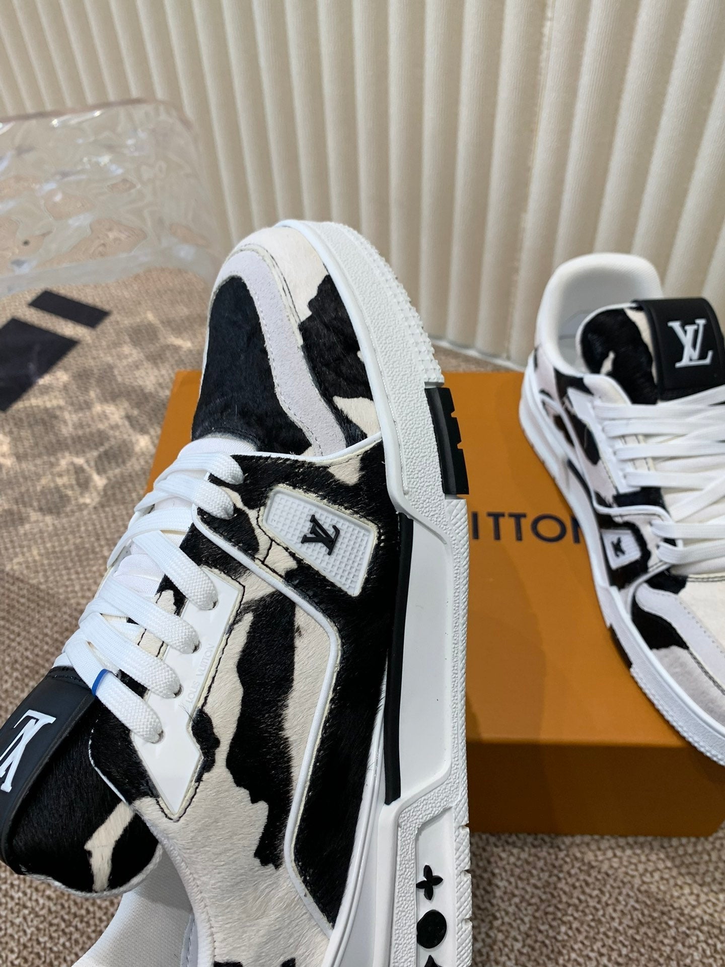 LV TRAINER SNEAKER BLACK MIX WHITE、mysite、Cacoeks