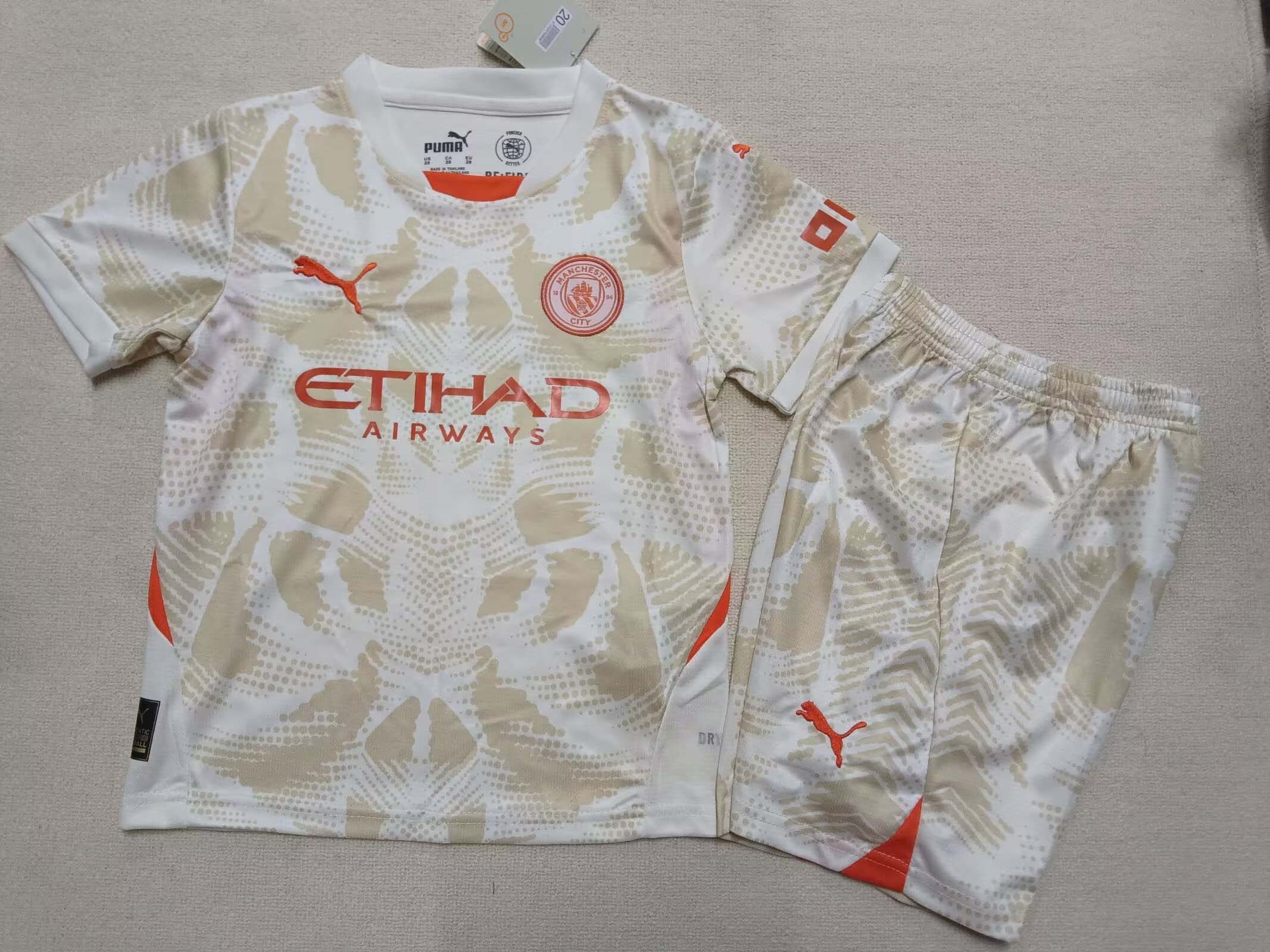 2024/2025 Manchester City Goalkeeper Football Shirt 1:1 Thai Quality Kids Size:football jersey mysite: unitedjerseyfootball 邓江浪:football