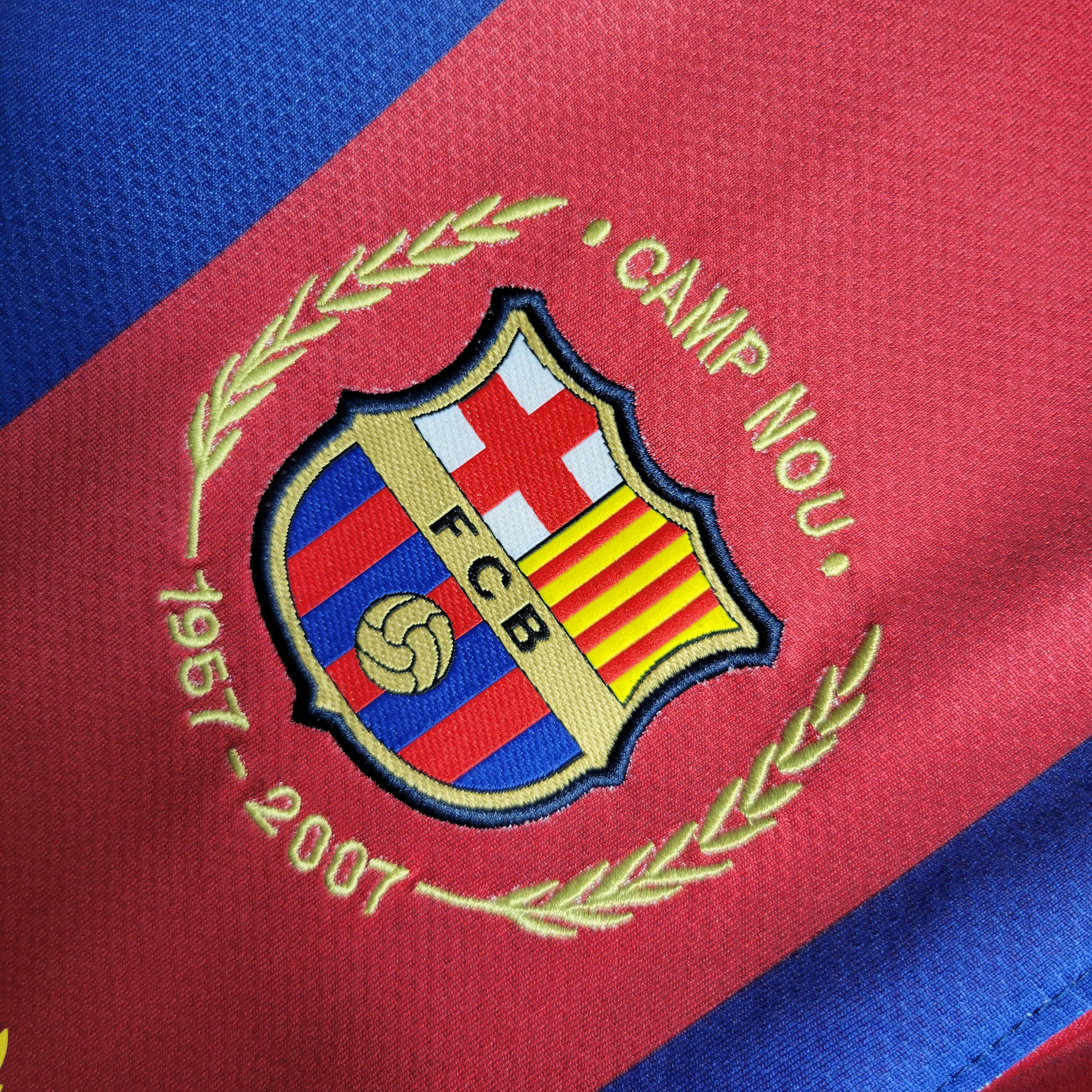 Retro Barcelona Football Shirt Home 2007/2008 1:1 Thai Quality:football jersey mysite: unitedjerseyfootball 邓江浪:football