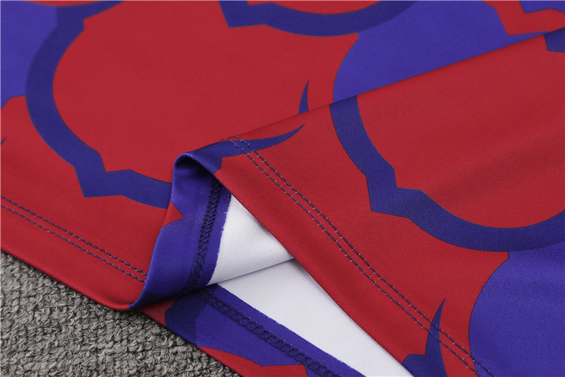 2024/2025 Barcelona Half Training Jersey Red and Blue Camouflage Kit:football jersey mysite: unitedjerseyfootball 邓江浪:football