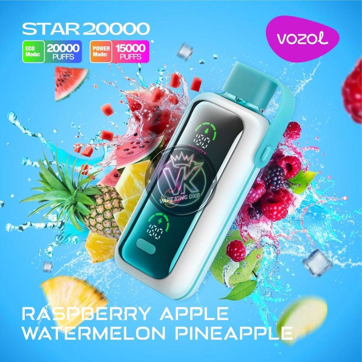  Vozol Star 20000 Puffs 5% Nicotine Disposable Vape - Dual Power Mode  vpae005 vapeing vape