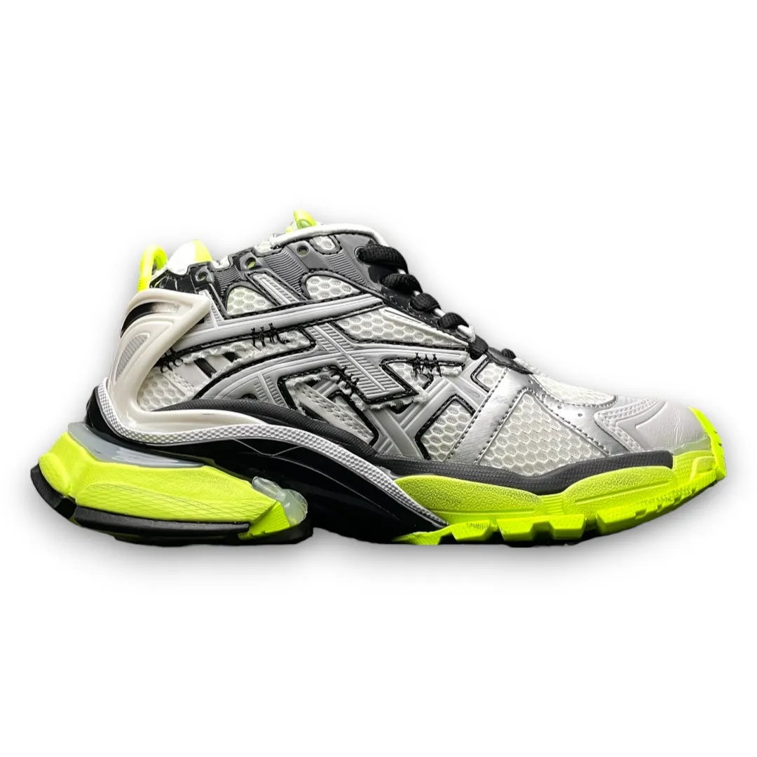 Balenciaga Runner Trainer In White Black Fluo Yellow、mysite、Cacoeks