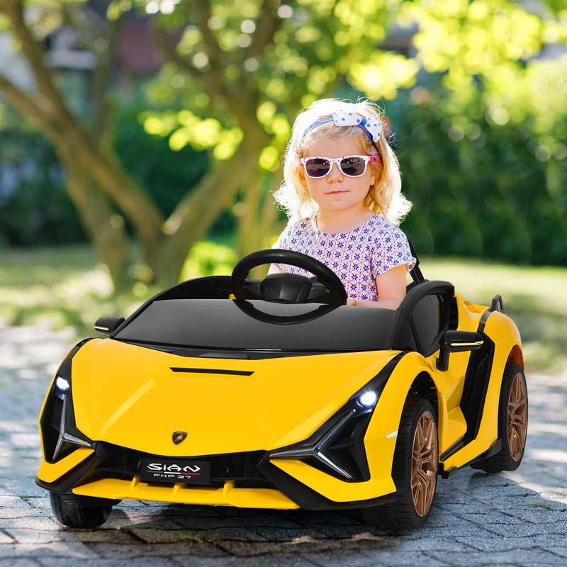 Eletriclife 12V Licensed Lamborghini Sian FKP 37 Kids Ride On Car