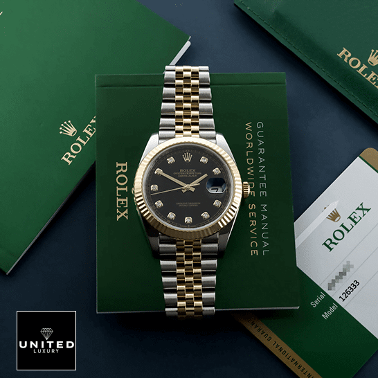Rolex Datejust Jubilee Bracelet & Warrantly card