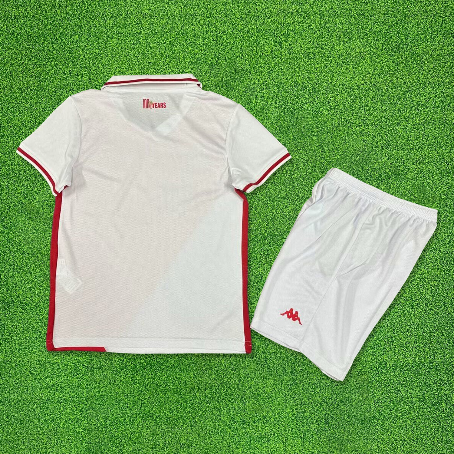 ManixJersey.com | AS Monaco 24-25 Home Kids Kit -Customize Name, Number and Patch | Worldwide Shipping