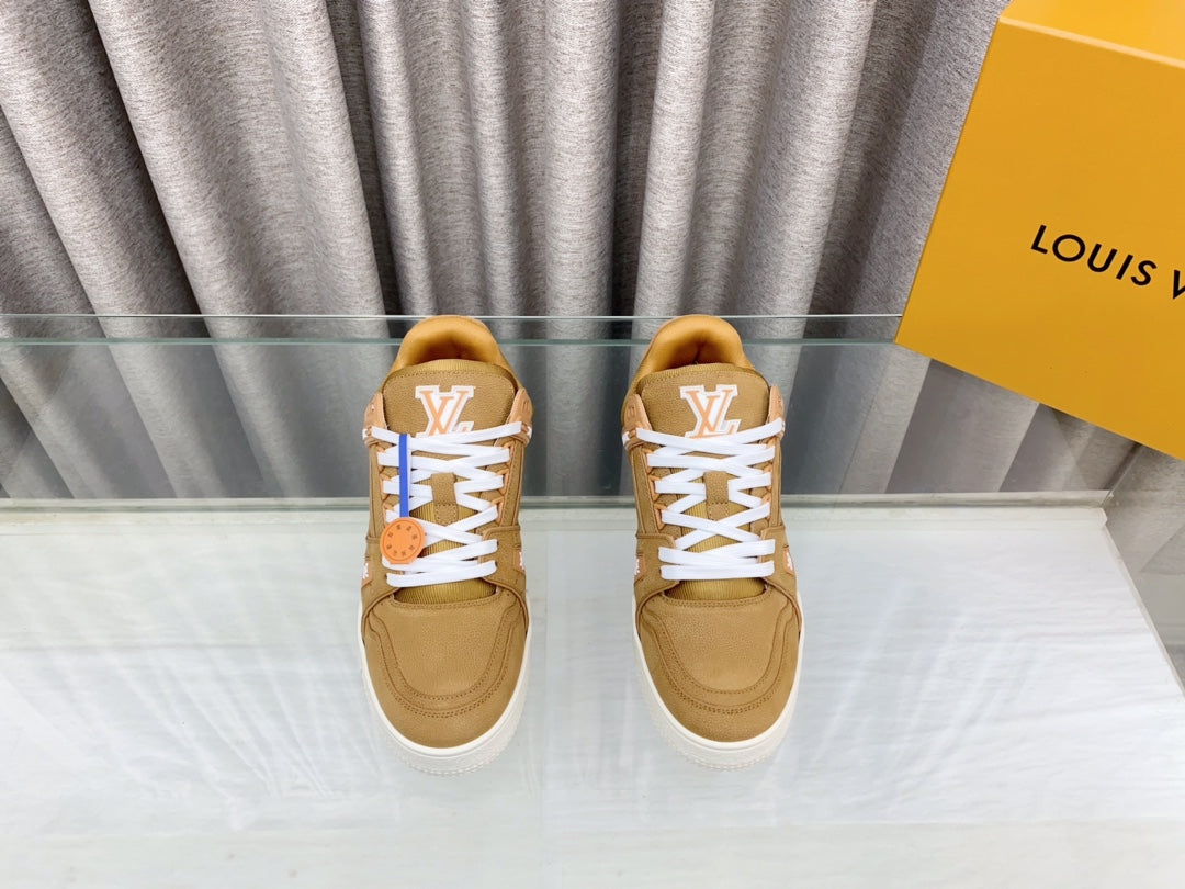 LV MAXI TRAINER IN CIDER BROWN SUEDE、mysite、Cacoeks